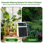 Solar Drip Irrigation System - Auto Watering Timer for Hanging Plants, Balcony & Greenhouse Use
