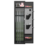 3-4 rifle and handgun safes, quick fingerprint with detachable rack and 2 adjustable gun slots