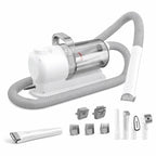 MicroData 2.5L Pet Grooming Vacuum Kit with Electric Push Combs & Brushes for Cats & Dogs | 2-in-1 Deshedding & Suction