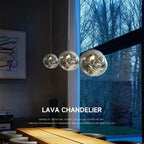 Restaurant Pendant Light Villa Loft Duplex Atrium Staircase Long Line Light Luxury Acrylic Living Room Pendant Light