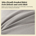Fluffy Warm Feather-Cotton Backrest - Classic Solid Brushed Triangular Bed Cushion