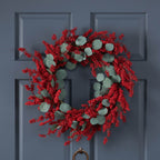 29" EUCALYPTUS/BERRY WREATH