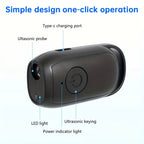 Portable Dog & Cat Repellent, Rechargeable 180mAh Ultrasonic Anti Bark Device, 23-40KHZ with Flashlight for Outdoor Use