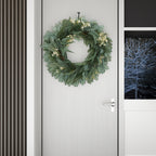 30IN Eucalyptus leaves, pine twigs, stars wreath