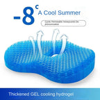 Jelly Honeycomb Gel Seat Pad Silicone Cooling Pad Chair Cushion Office Long Sitting Pad Summer Car Cool Seat Pad Buttocks Pad