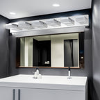 Modern 6-Light Chrome LED Vanity Mirror Light Fixture For Bathrooms And Makeup Tables