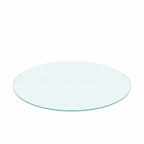 36" Inch Round Tempered Glass Table Top Clear Glass 1/4" Inch Thick Flat Polished Edge