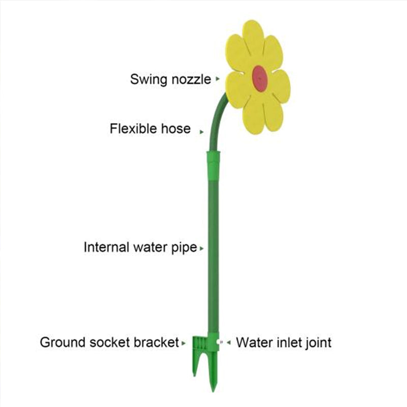 Dancing Flower Water Sprinkler - 360° Rotating Adjustable Lawn & Garden Irrigation Tool for Fun Watering