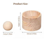 Hand-Held Wood Dumpling Maker Press - Quick Dough Wrapper Tool for Dumplings, Empanadas, Pierogi, and Hand Pies