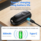Portable Dog & Cat Repellent, Rechargeable 180mAh Ultrasonic Anti Bark Device, 23-40KHZ with Flashlight for Outdoor Use