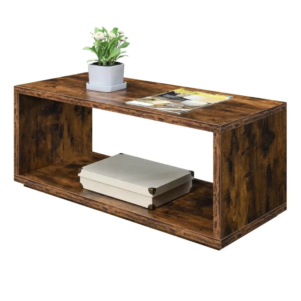 Mini Coffee Table for Wood Living Room Faux White Marble Modern Living