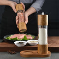Wooden Pepper Mill Manual Salt Spice Grinder With Adjustable Ceramic Core