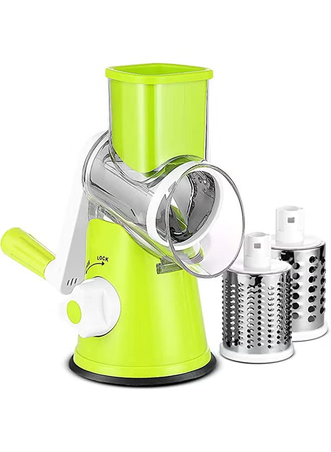 Rotary Vegetable Grater & Cutter – Multi-Function, 0.64kg | مبشرة وقطّاعة خضروات دوّارة متعددة الوظائف – الوزن 0.64 كجم